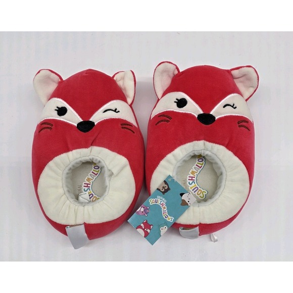 Squishmallows Other - NEW Squishmallows Plush Slippers Red Fox Fifi - Youth Size 13-1 Soft‎ Warm